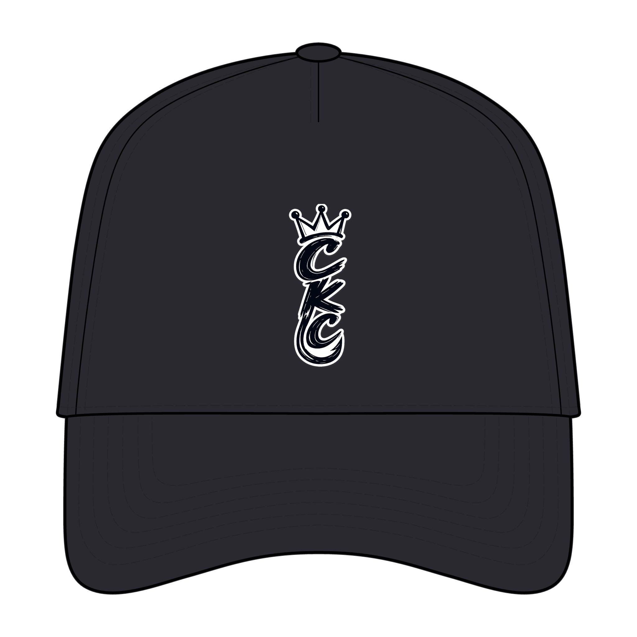 Crown Script Initials Cap | Embroidered Baseball Hat