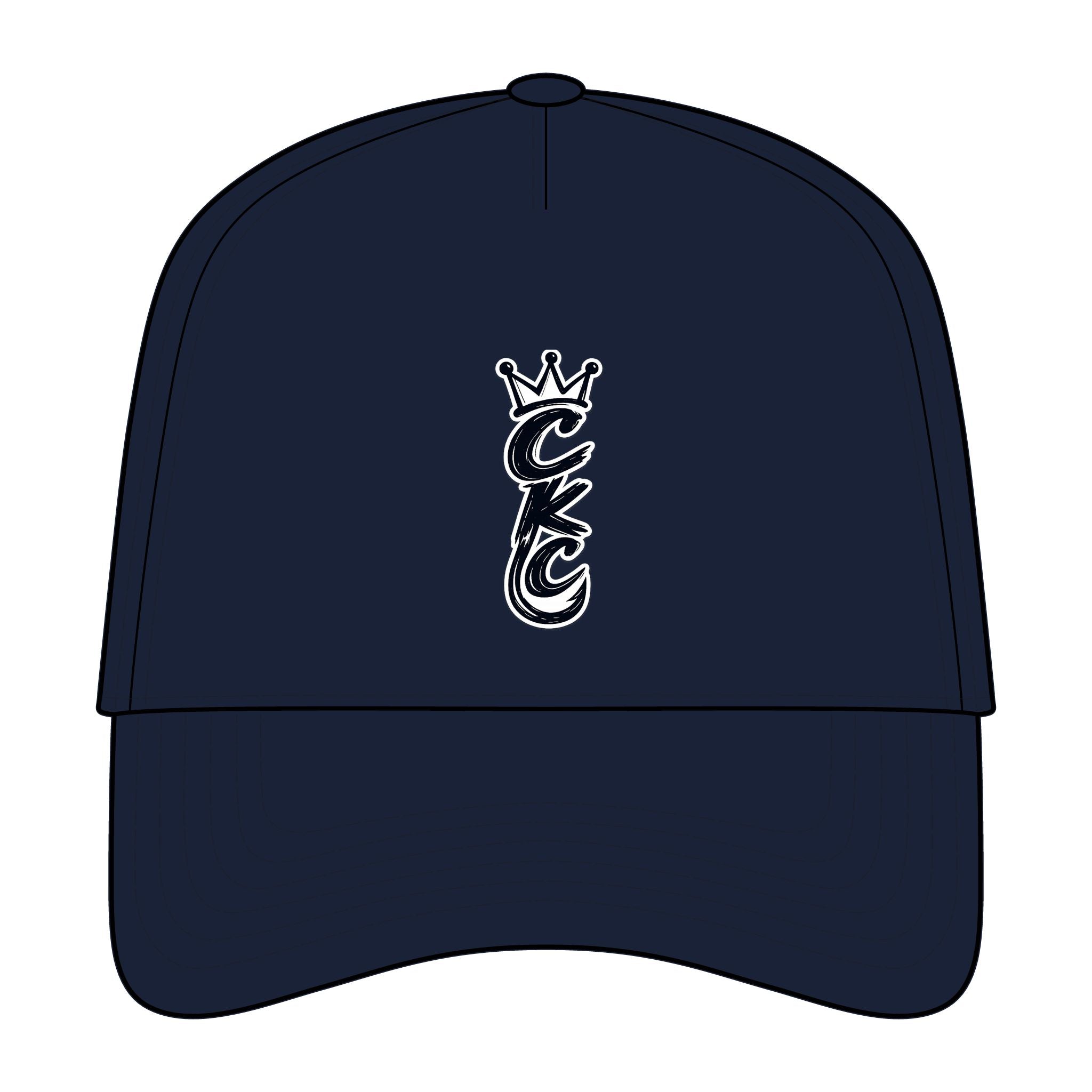 Crown Script Initials Cap | Embroidered Baseball Hat