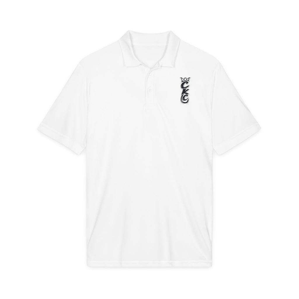 Vertical Tribal Dragon Logo Polo