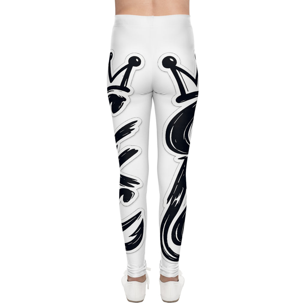 Graffiti Crown Lettering Leggings | Youth
