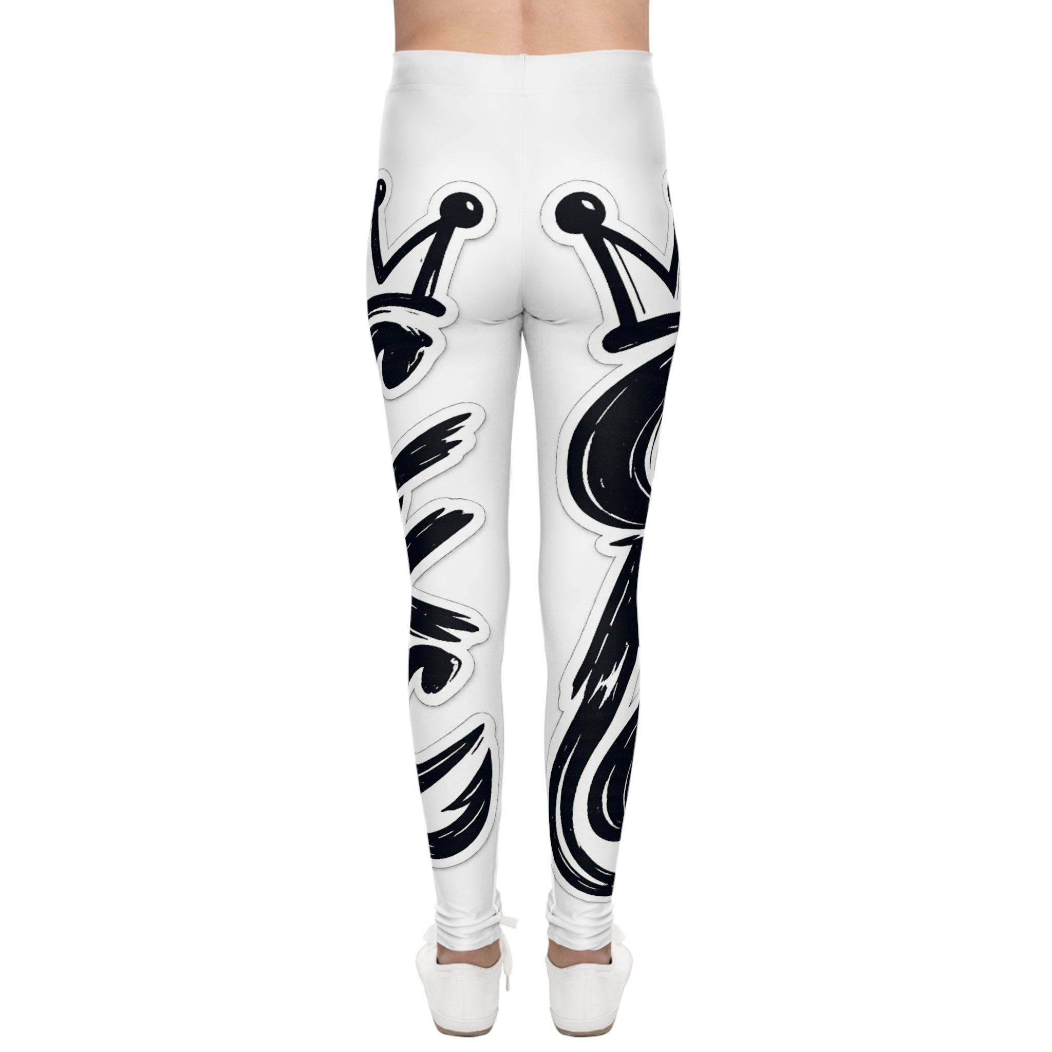 Graffiti Crown Lettering Leggings | Youth