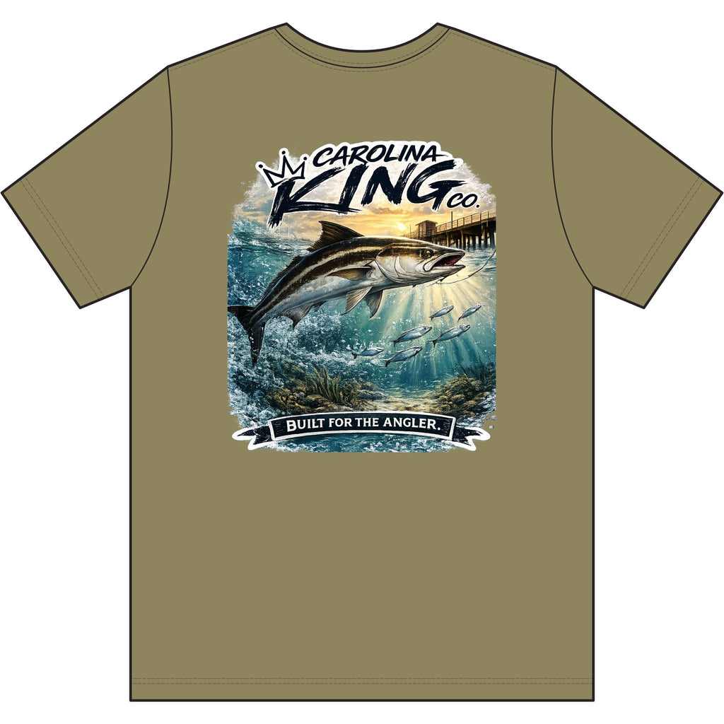 Carolina King cabia Logo T-Shirt | Small Chest Graphic, Gray Tee
