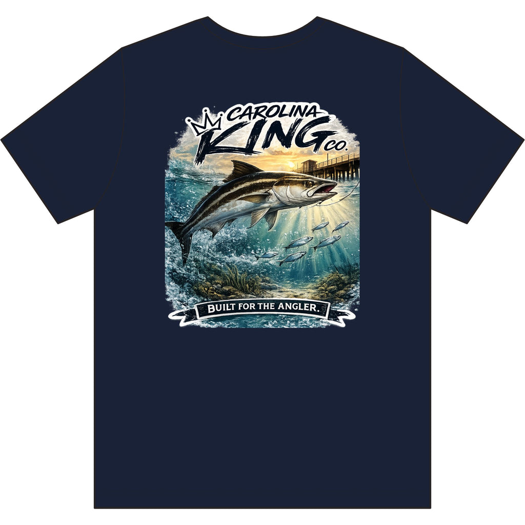 Carolina King cabia Logo T-Shirt | Small Chest Graphic, Gray Tee