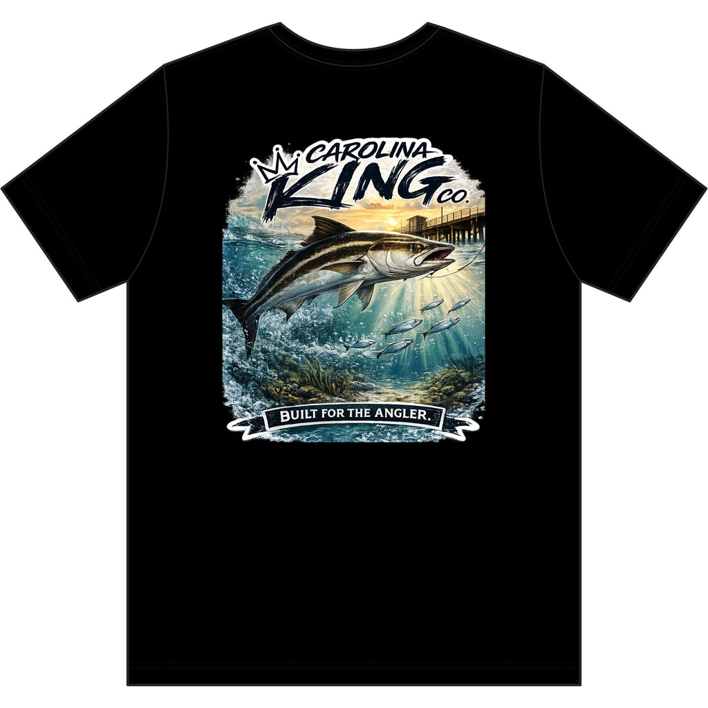 Carolina King cabia Logo T-Shirt | Small Chest Graphic, Gray Tee