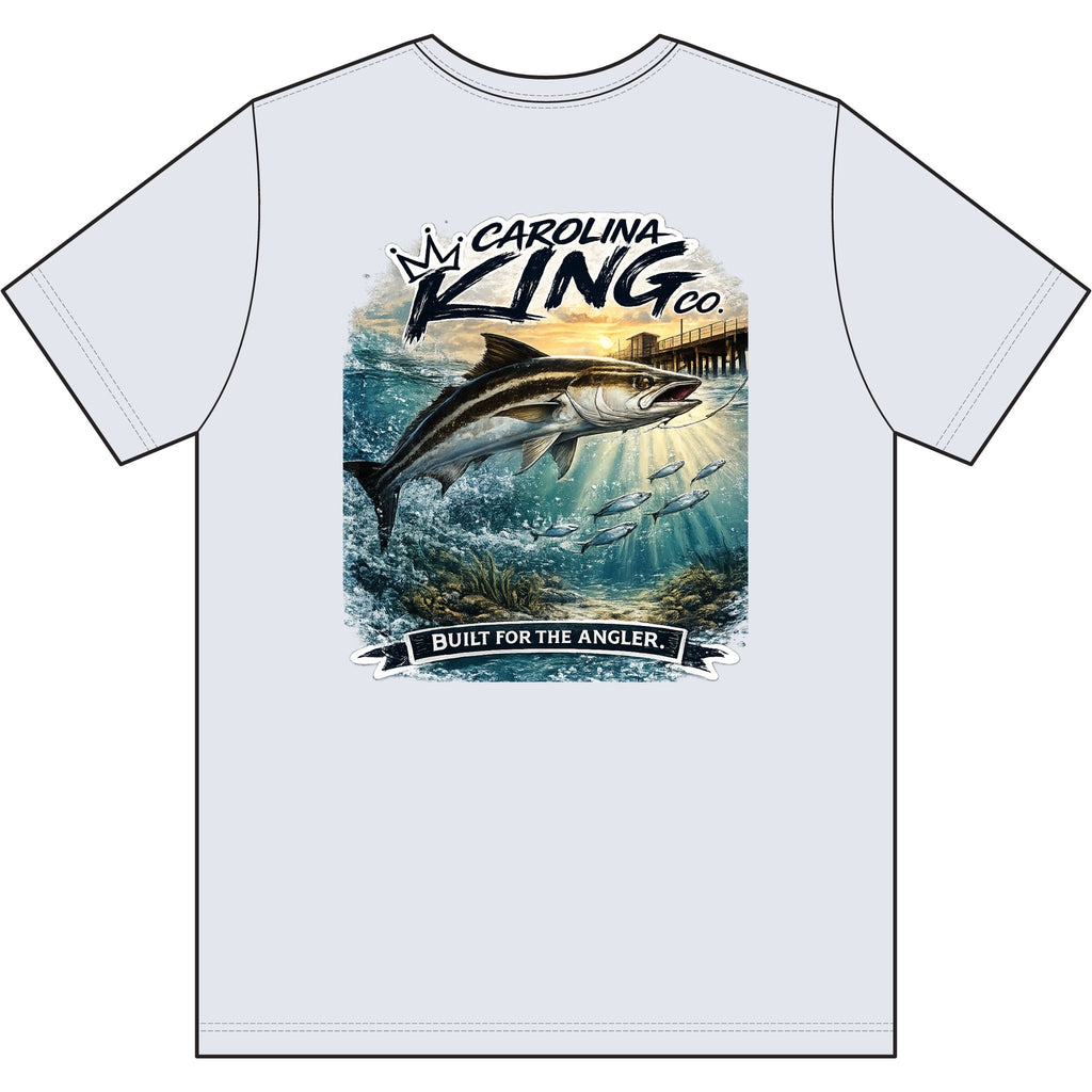 Carolina King cabia Logo T-Shirt | Small Chest Graphic, Gray Tee