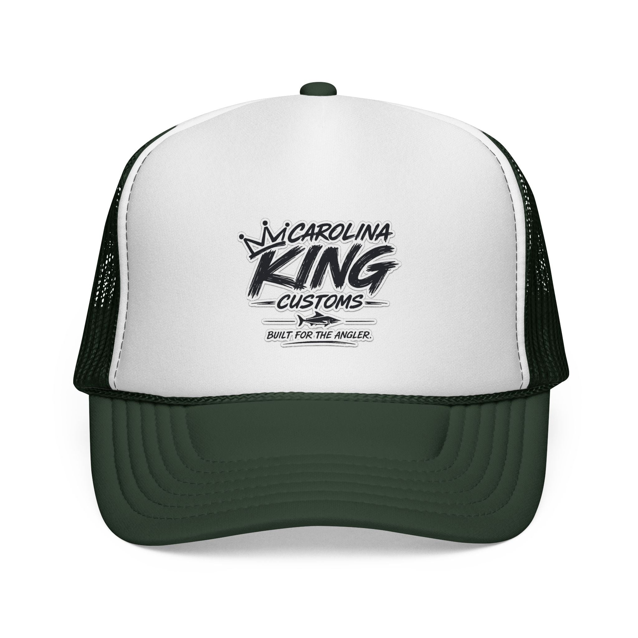 Carolina King Customs logo Trucker Cap | Fishing hat, embroidered patch style
