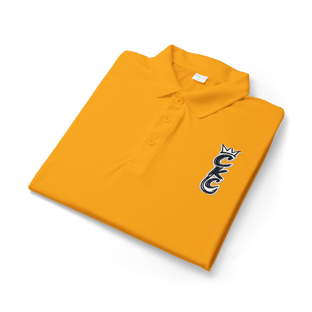 Vertical Tribal Dragon Logo Polo