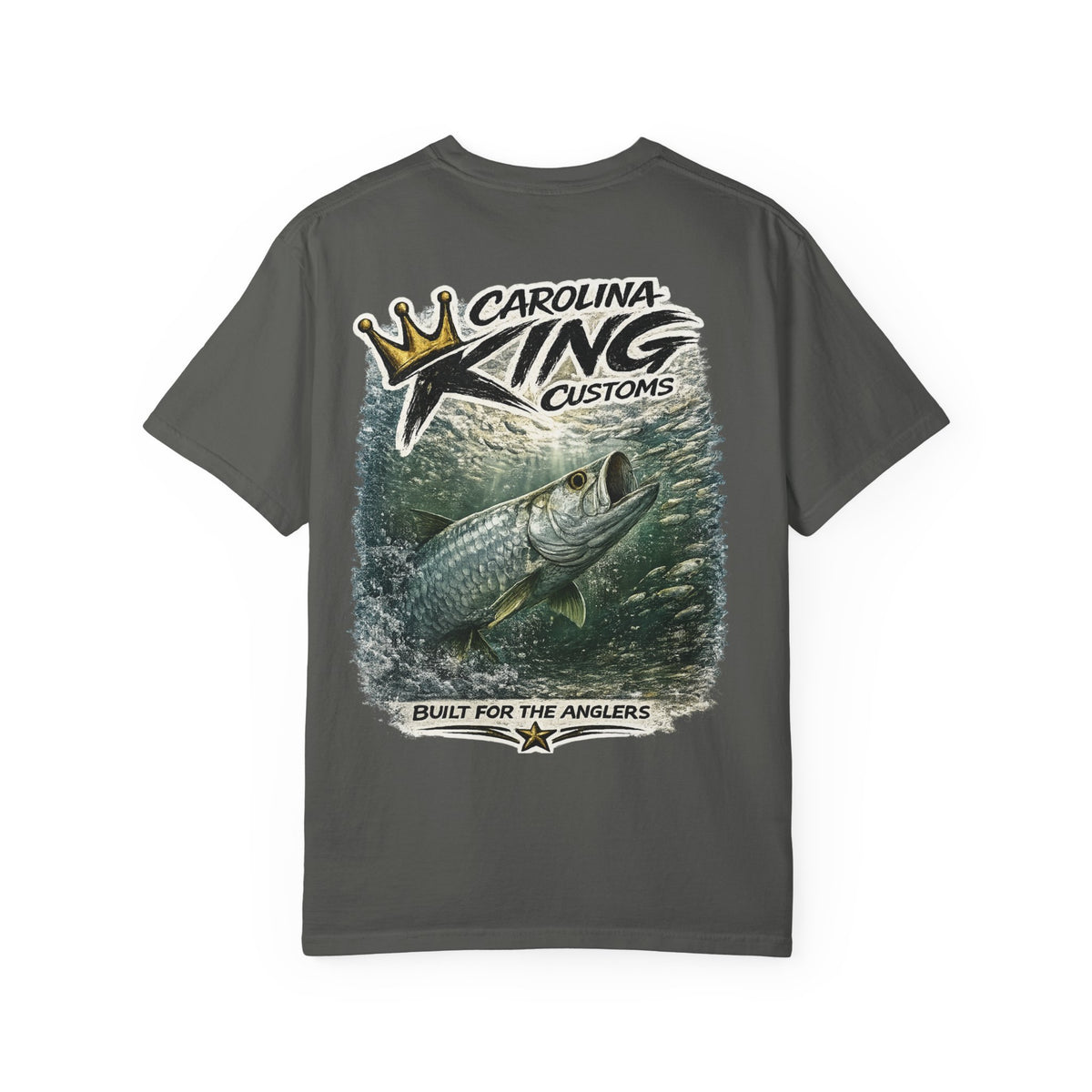 Carolina King Customs Tarpon Illustration T-shirt | Fishing Graphic Tee