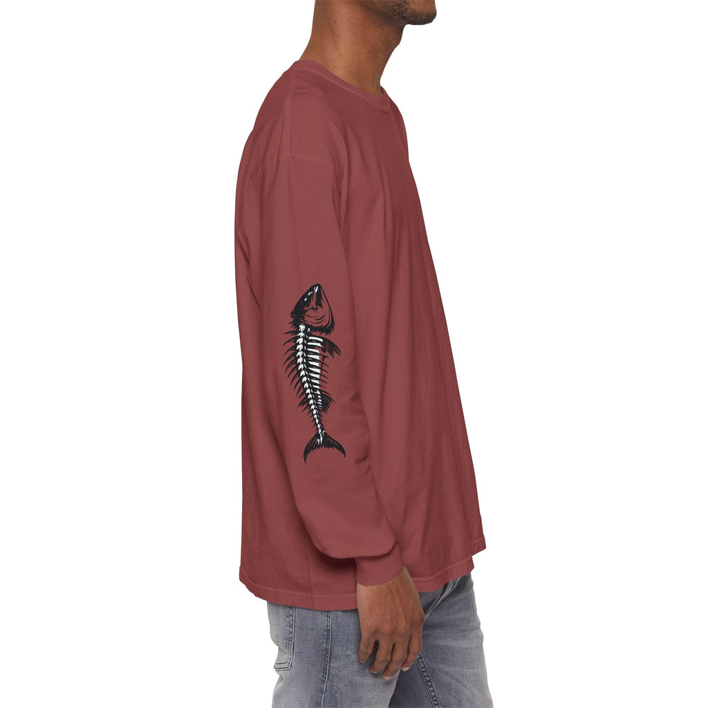 Crown CKC Script Chest Logo Long Sleeve T-Shirt | Minimal Hipster Streetwear