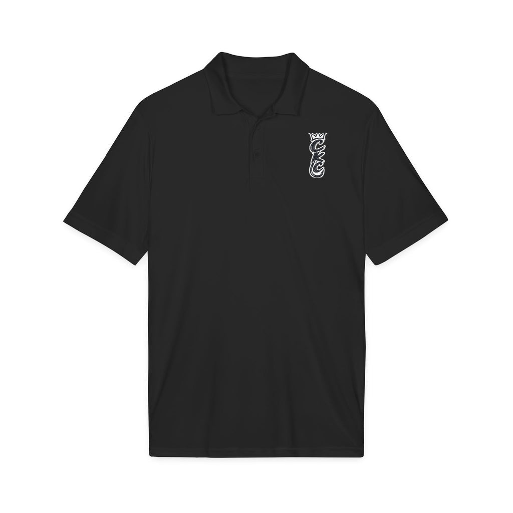 Vertical Tribal Dragon Logo Polo