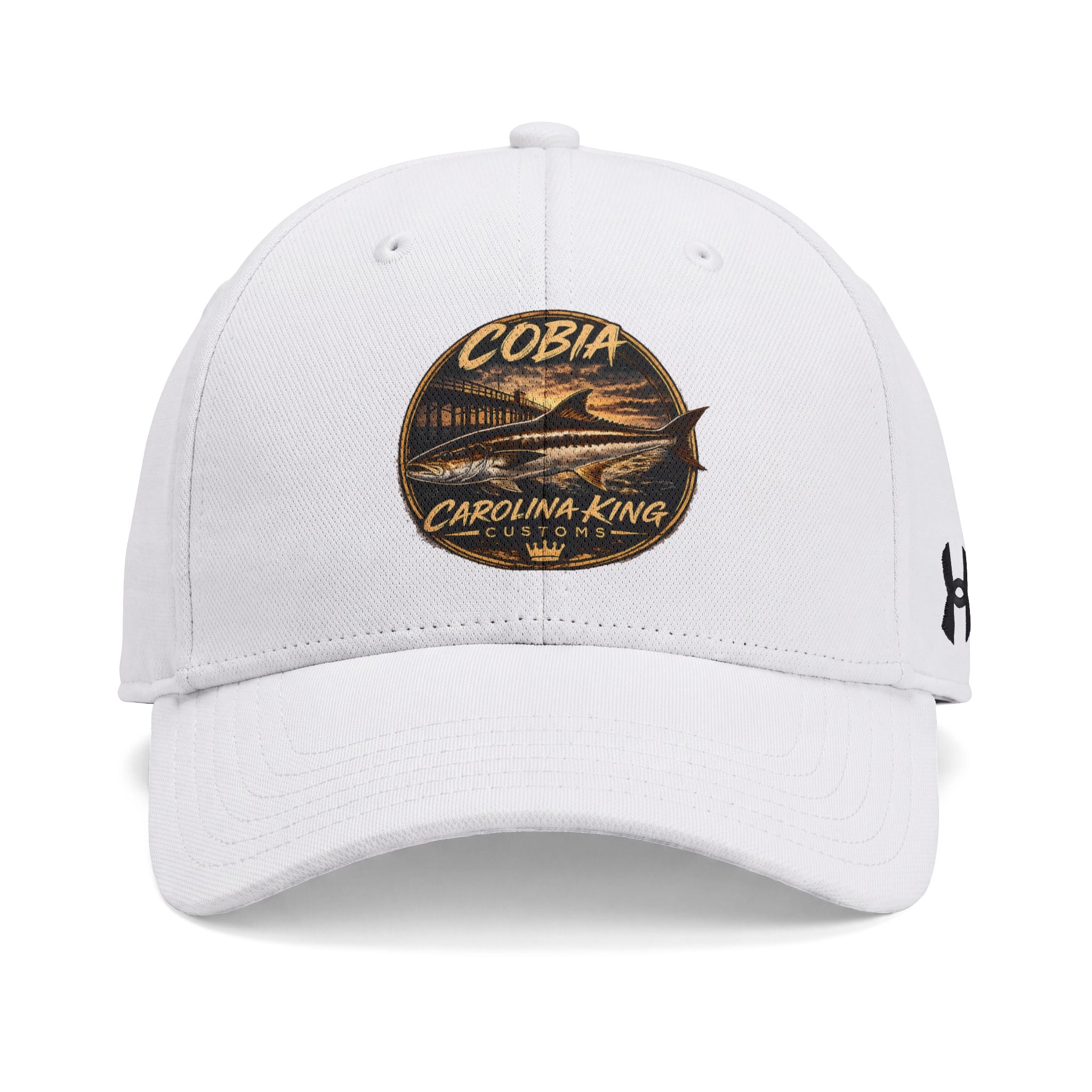 Cobia Carolina King Fishing Logo Cap | Embroidered Baseball Hat