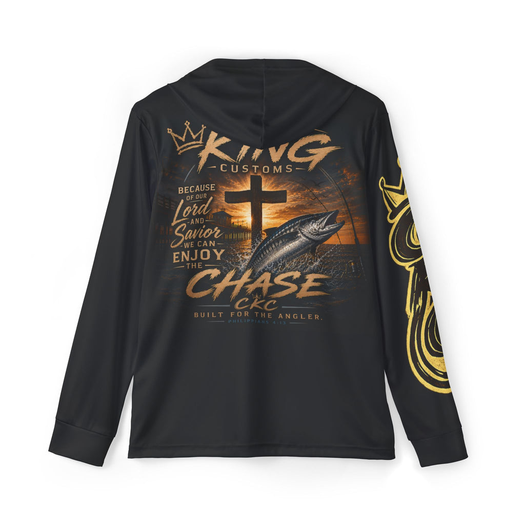 King Customs Chase Cross & Crown Hoodie | Christian Fishing Design