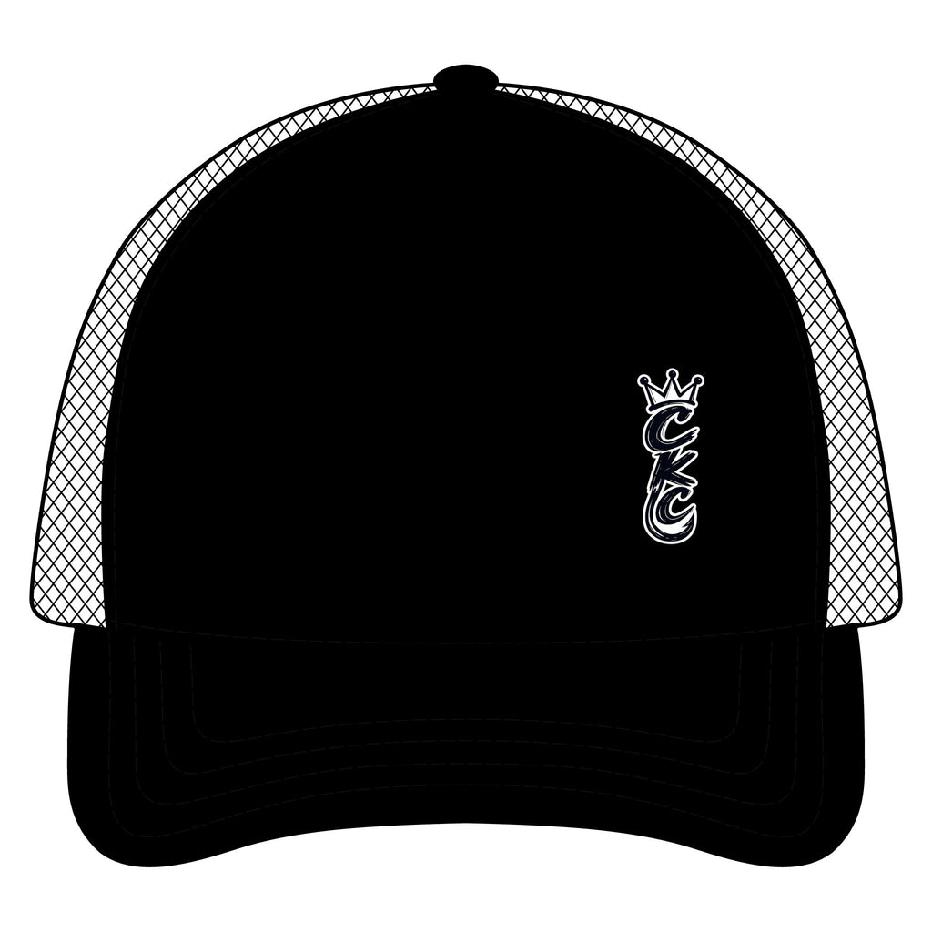 Crest Crown Monogram Trucker Hat | Five-Panel Trucker