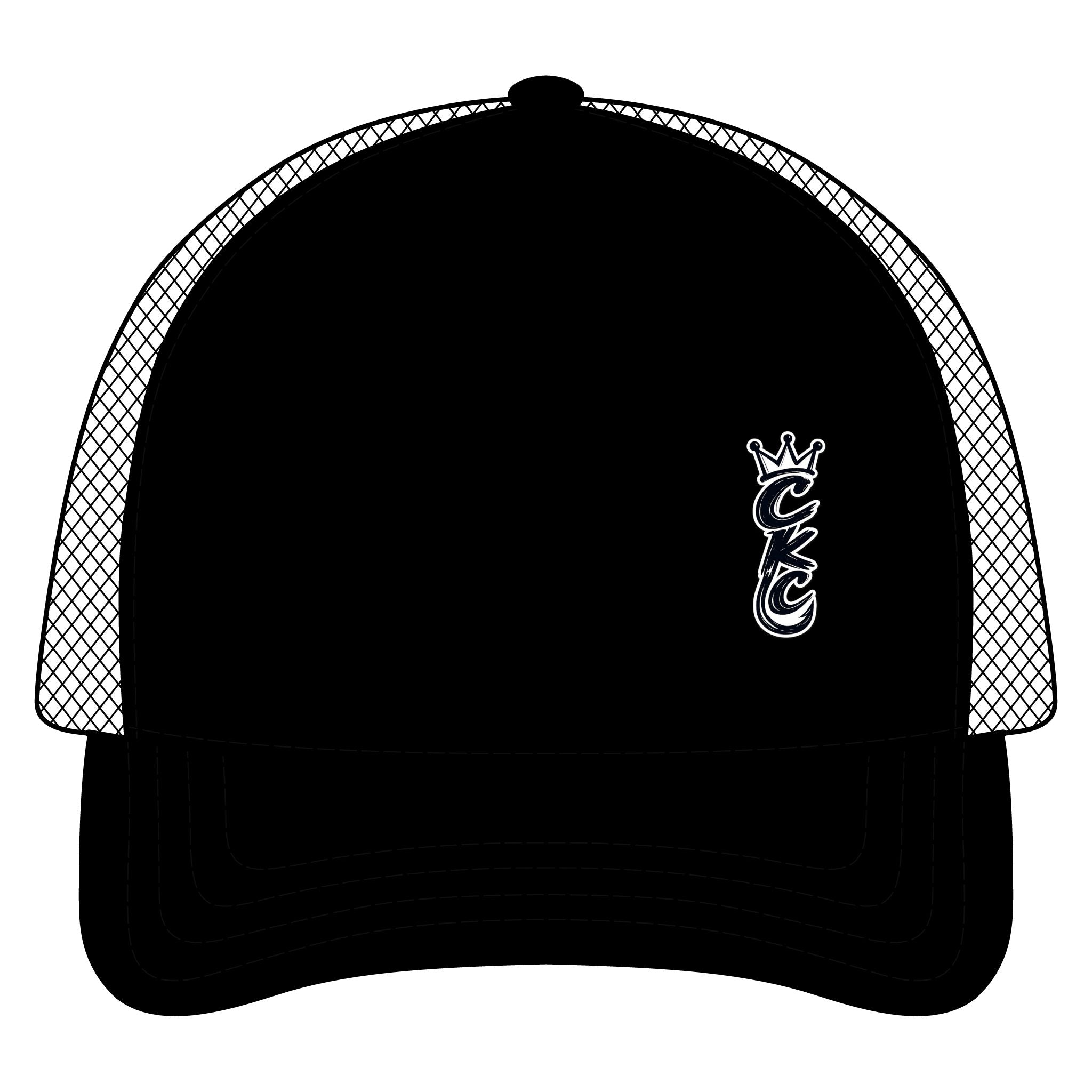 Crest Crown Monogram Trucker Hat | Five-Panel Trucker