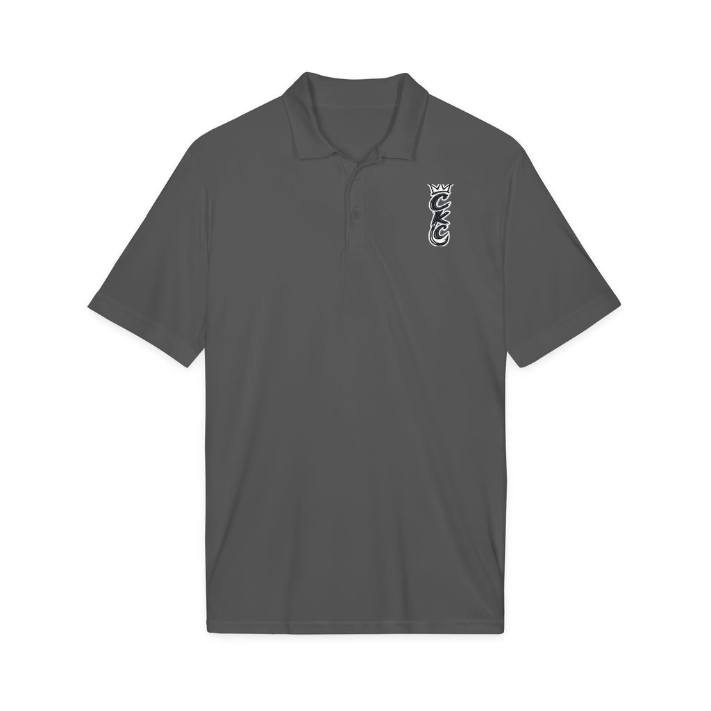 Vertical Tribal Dragon Logo Polo