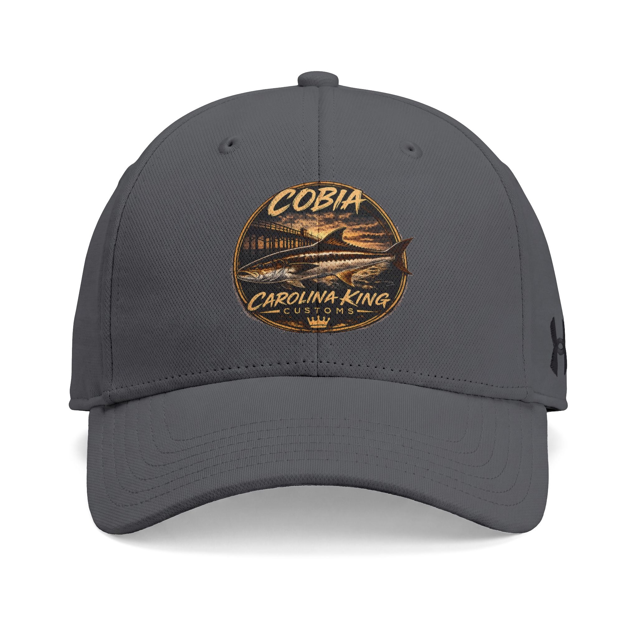 Cobia Carolina King Fishing Logo Cap | Embroidered Baseball Hat