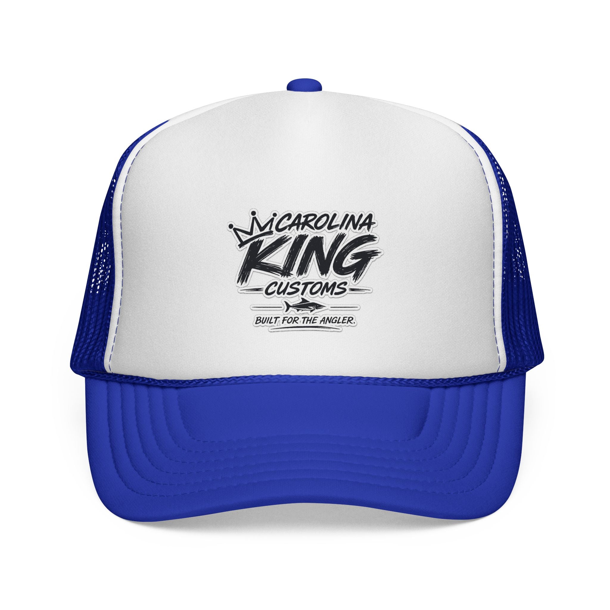 Carolina King Customs logo Trucker Cap | Fishing hat, embroidered patch style