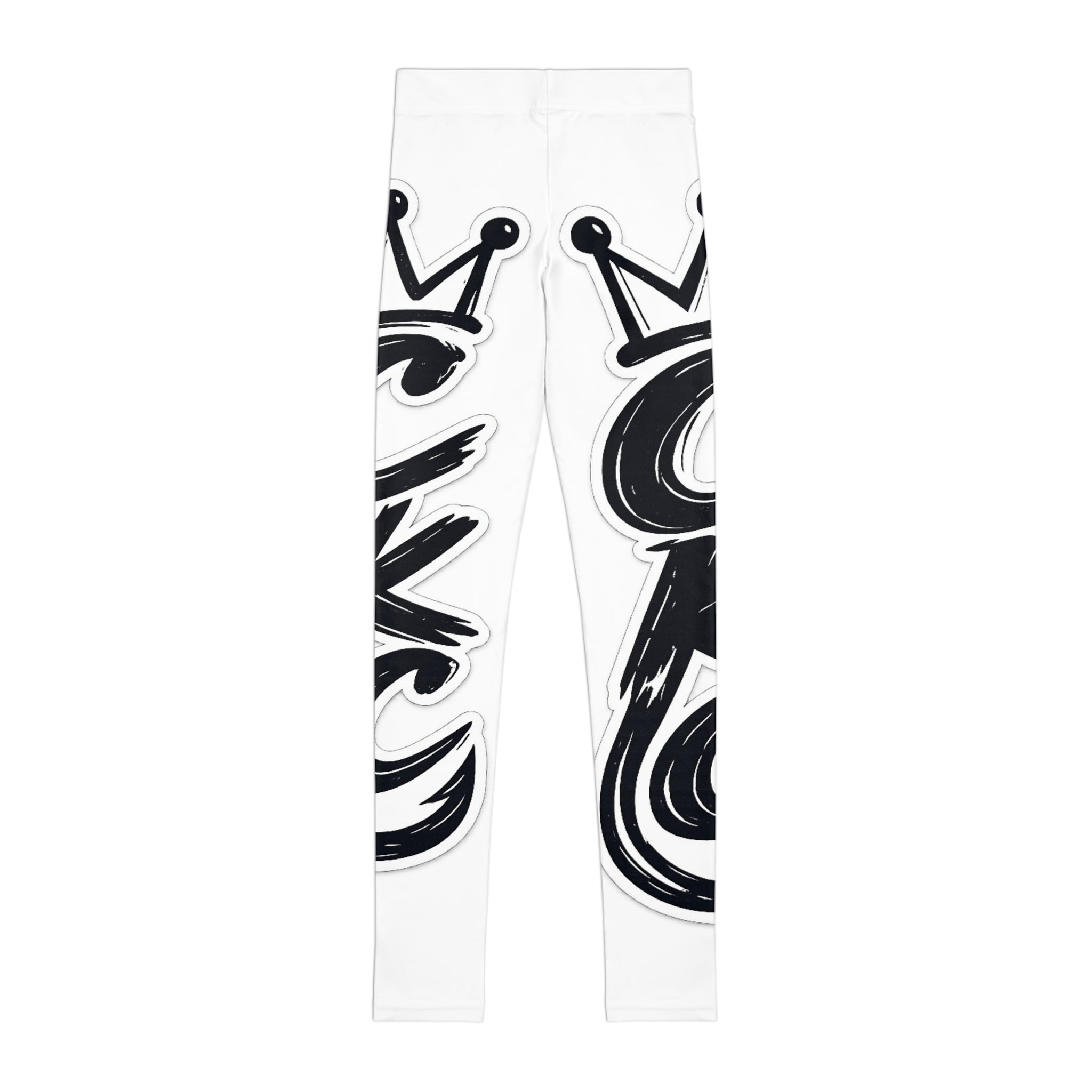 Graffiti Crown Lettering Leggings | Youth