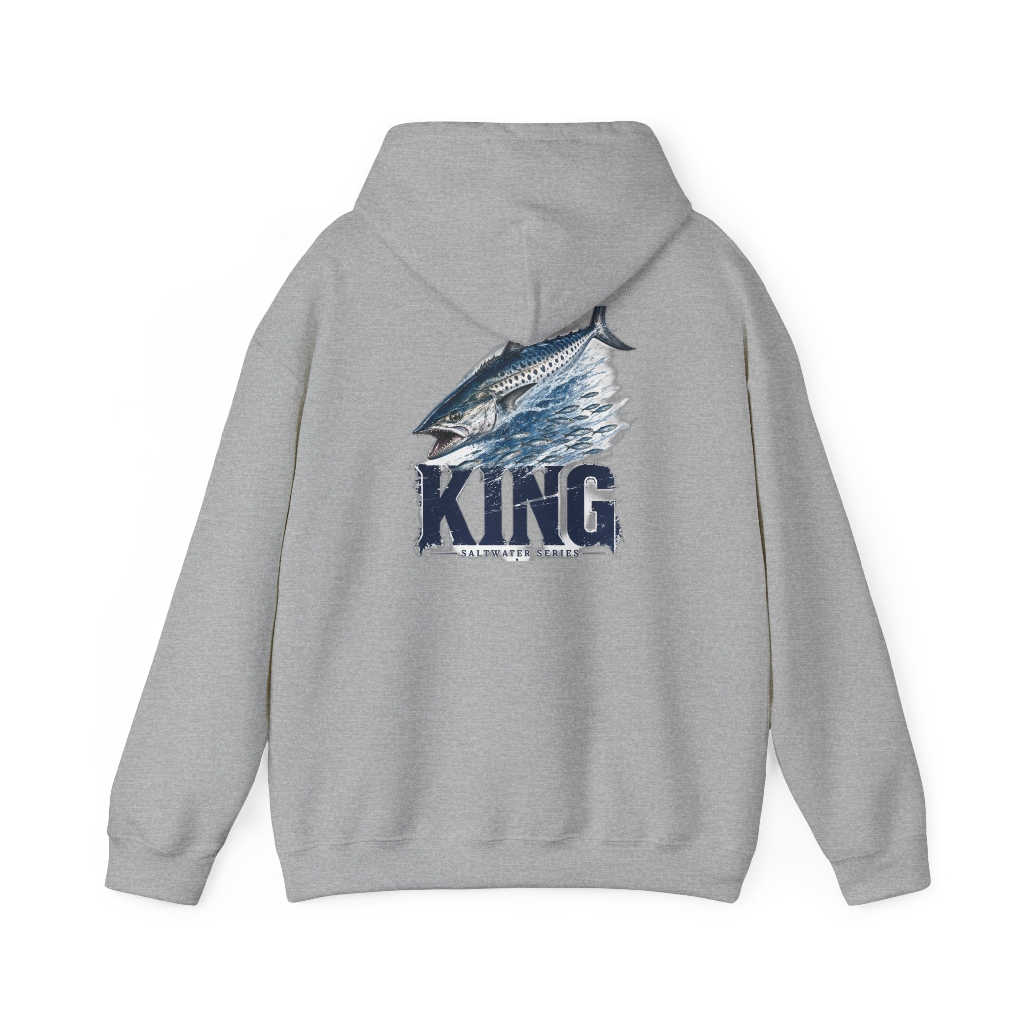 Saltwater King Fishing Hoodie | Leaping Fish Pier Sunset Hoodie