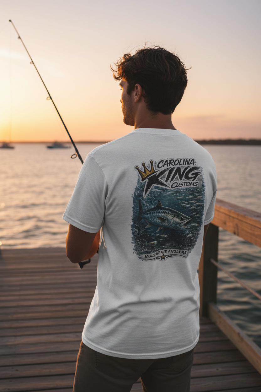 Carolina King Customs Ocean Angler Dock Lifestyle Mockup