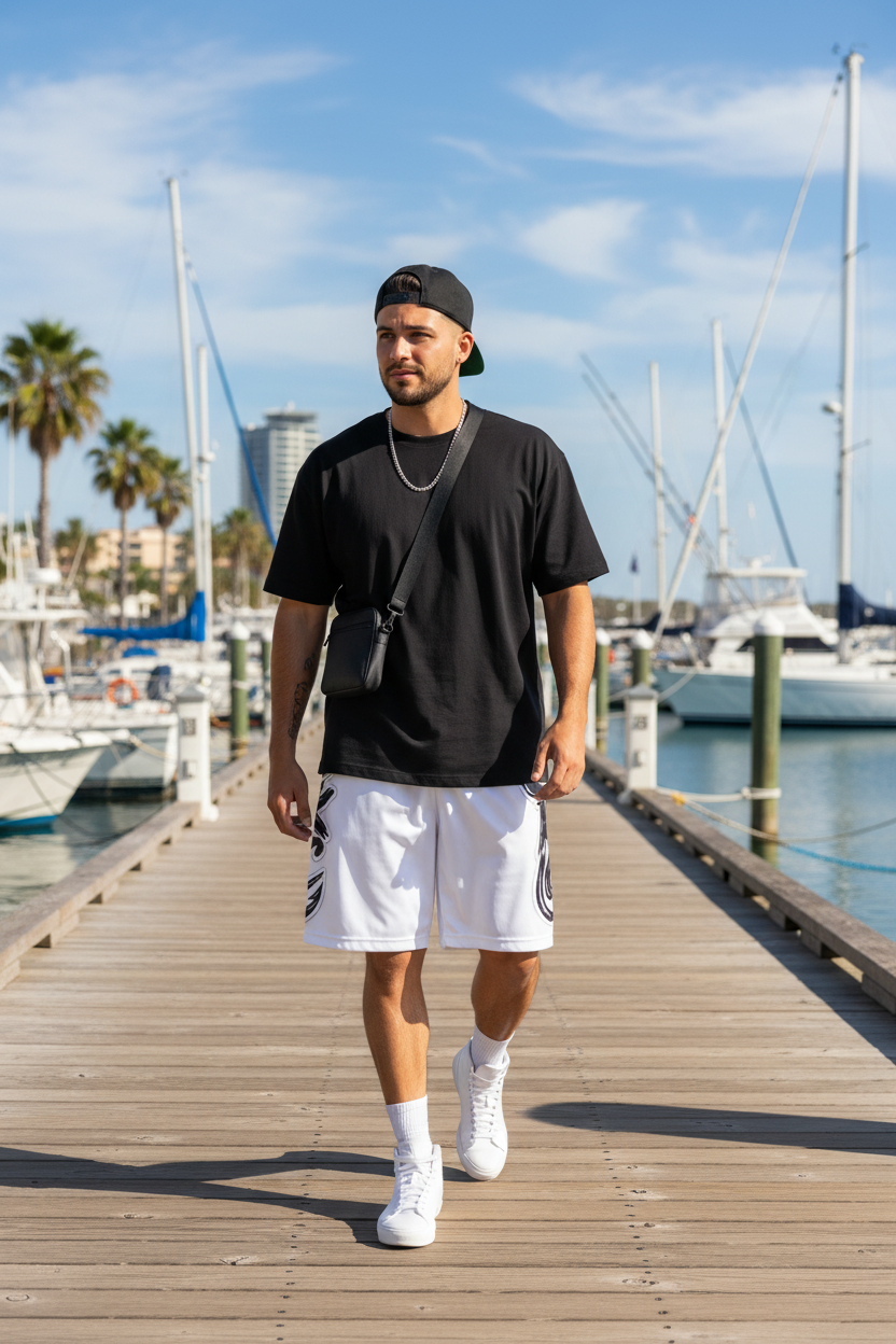 Custom Carolina King Customs logo Basketball Shorts | All Over Print