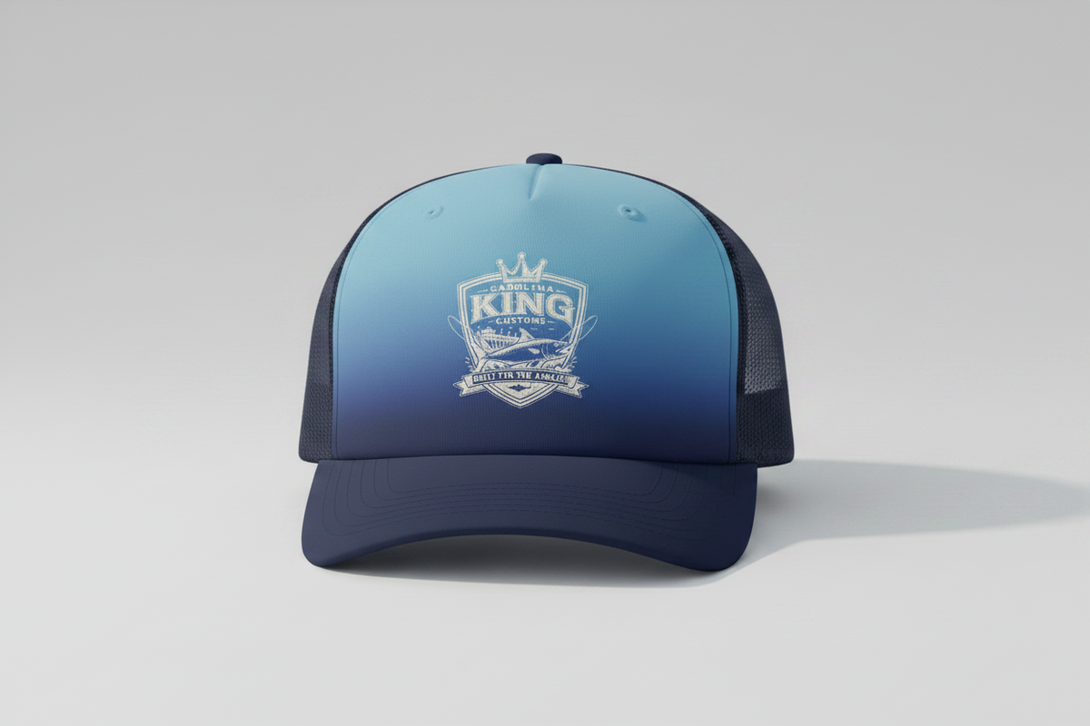 Ombre Blue/Navy Trucker - Redo